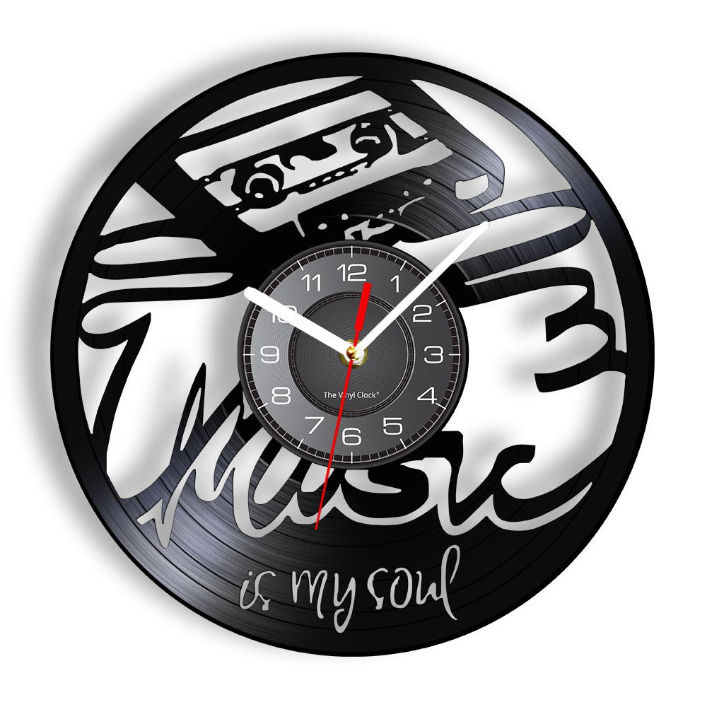 Audio And Music Separate - Reloj de Pared con Frase Inspiradora