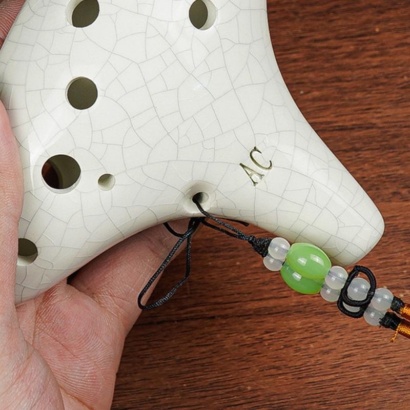 Ocarina Ceramic - Ocarina cerámica profesional M5TC, 12 agujeros,