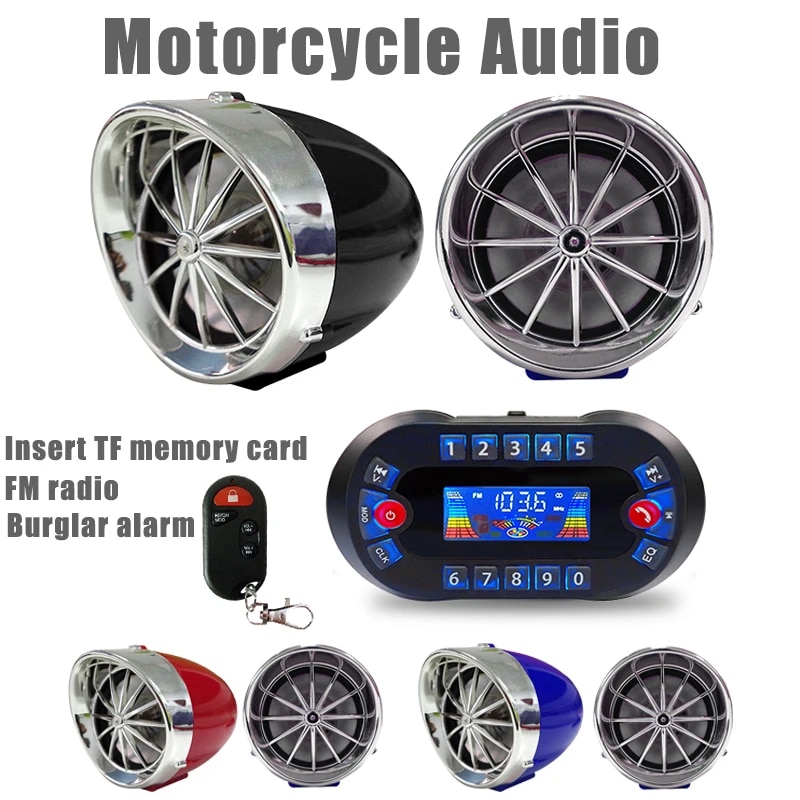Audio Music Play - AMPLIFICADOR DE Altavoz Bluetooth para motocicleta