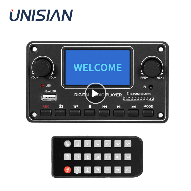 Audio Music Play - Módulo de reproductor LCD UNISIAN MP3