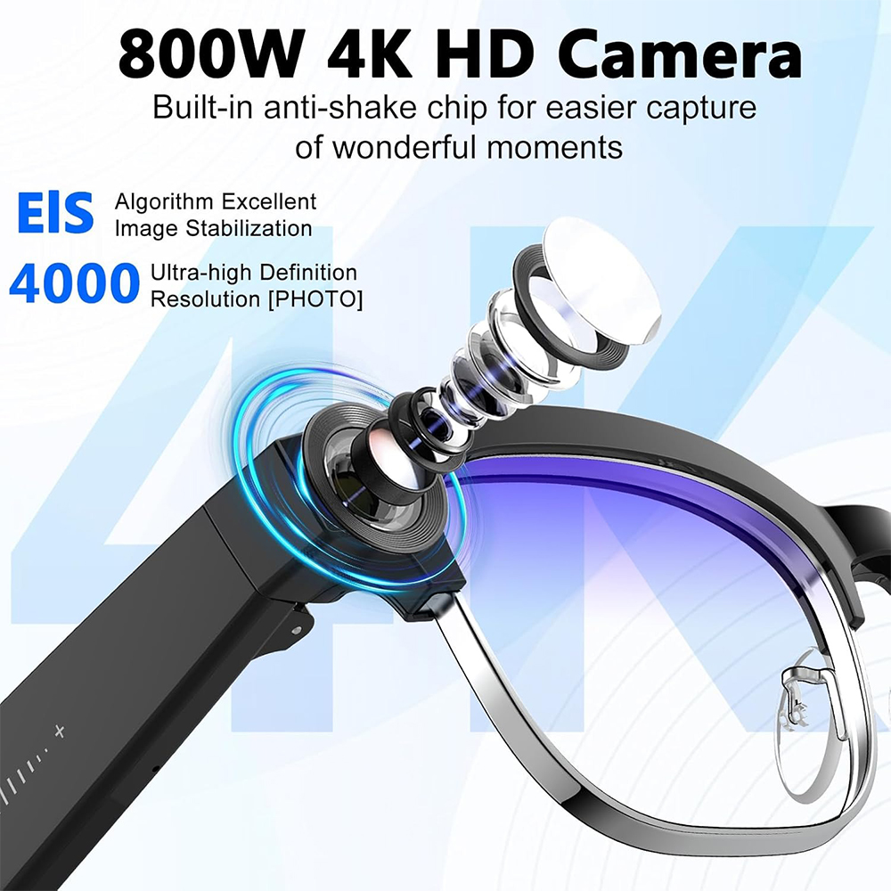 Gafas Inteligentes 4K con IA,  - Audio Music Recording reseña y precio