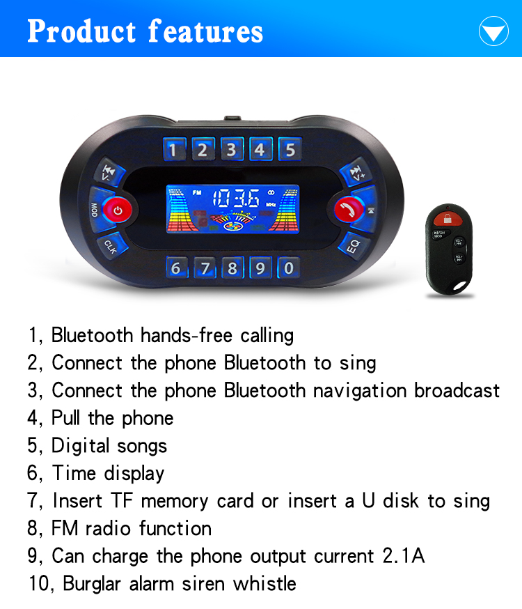 AMPLIFICADOR DE Altavoz Blueto - Audio Music Play reseña y precio