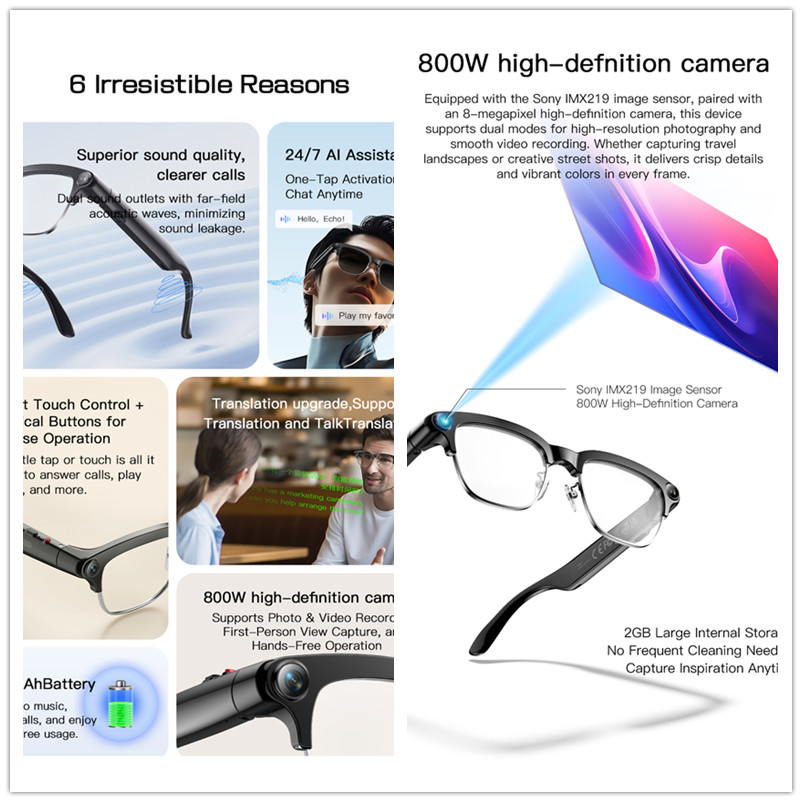 Gafas Inteligentes 2026 con Cá - Audio Music Recording reseña y precio
