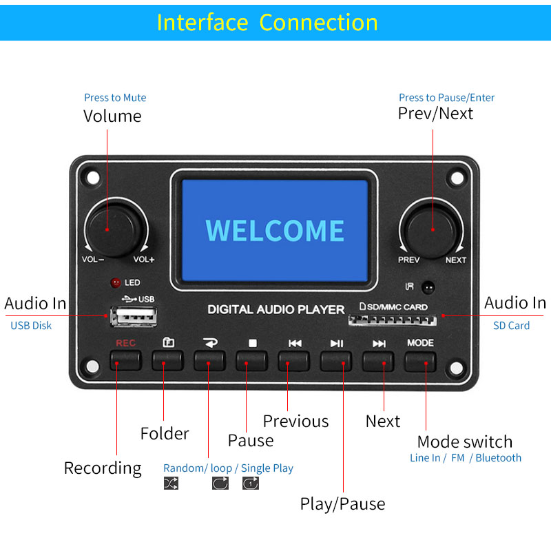 Módulo de reproductor LCD UNIS - Audio Music Play reseña y precio
