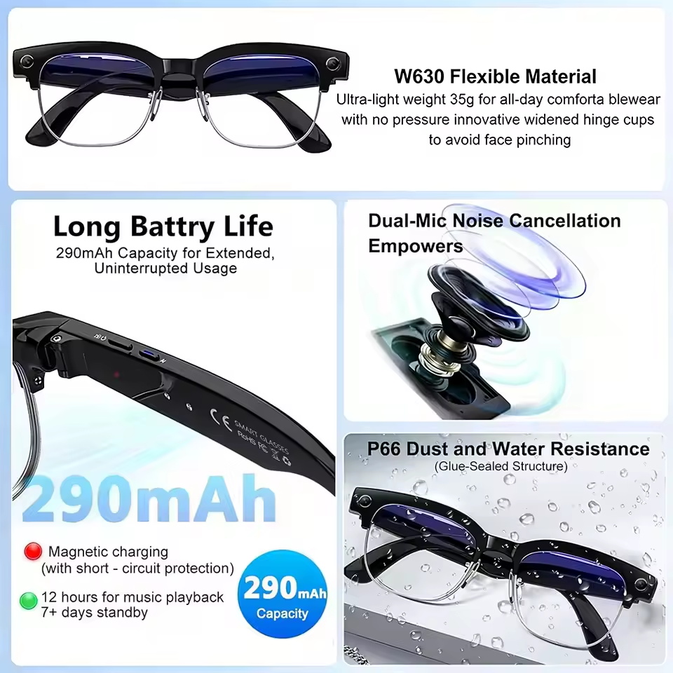 Gafas Inteligentes 2026 con Cá - Audio Music Recording reseña y precio