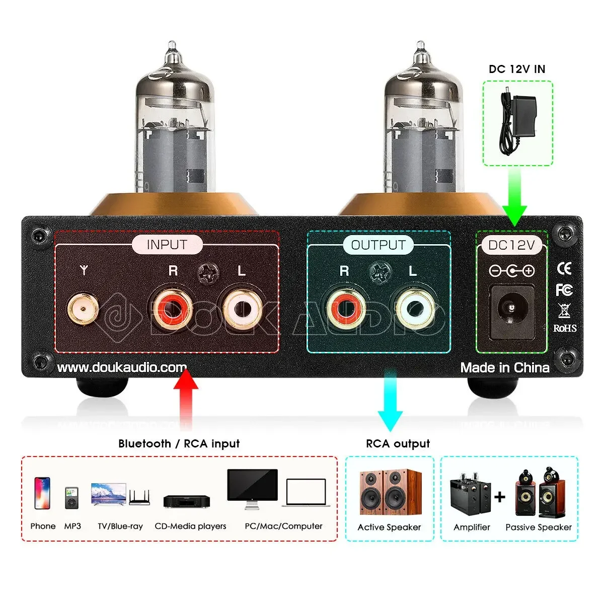 Douk Audio Mini Bluetooth 5,0  - Audio Player With Youtube Music reseña y precio