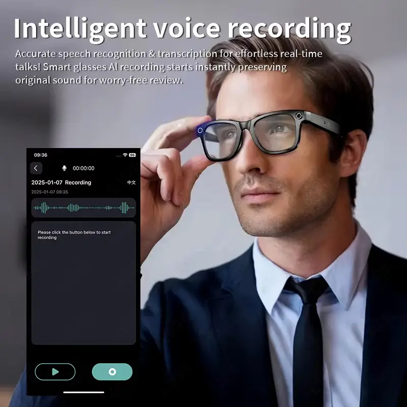 Gafas Inteligentes con IA, Cám - Audio Music Recording reseña y precio