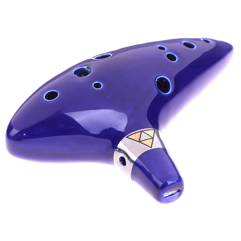 Ocarina Azul de 12 Orificios,  - Ocarina Ceramic reseña y precio