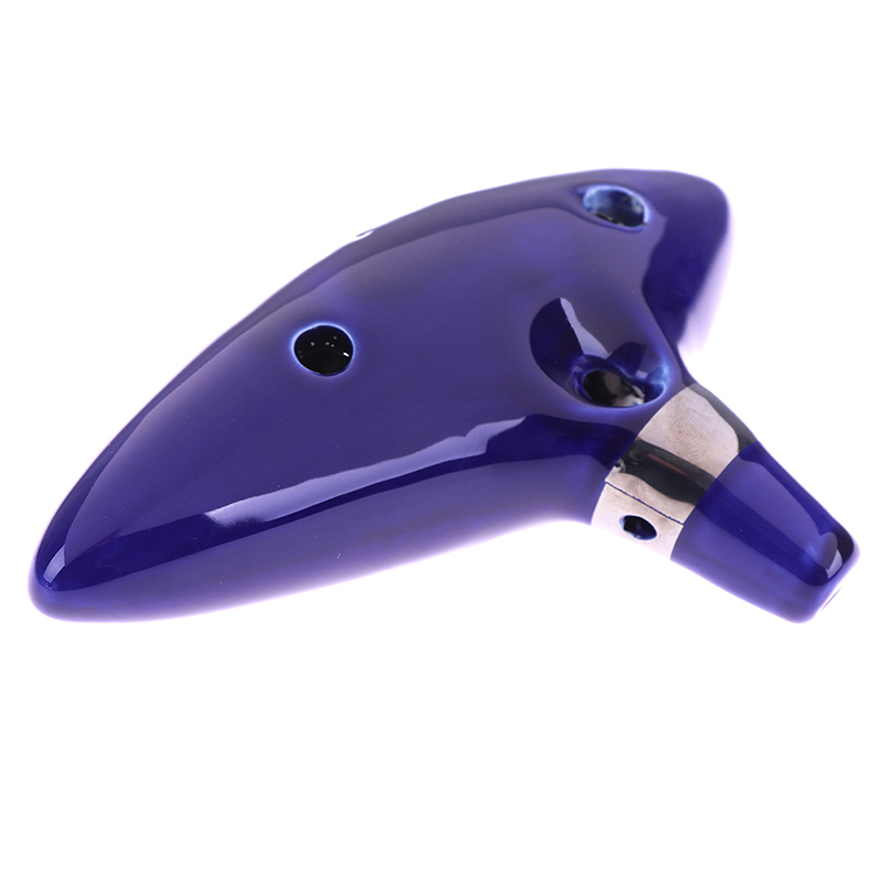 Ocarina Azul de 12 Orificios,  - Ocarina Ceramic reseña y precio
